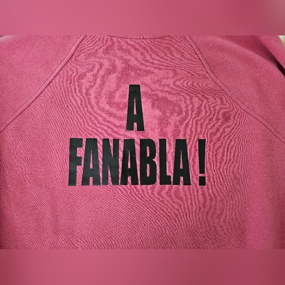 A New Day Cropped Turtleneck Pink Sweatshirt Italian Slang Street Funny Size XL - Picture 4 of 8